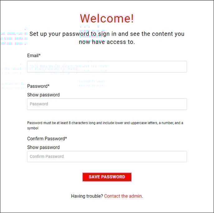 Account Password personalization