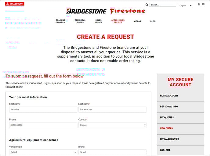 Help create a request
