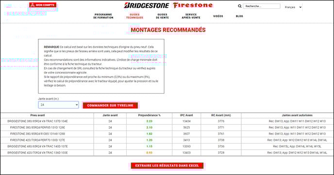 Extranet calcul de prépondérance