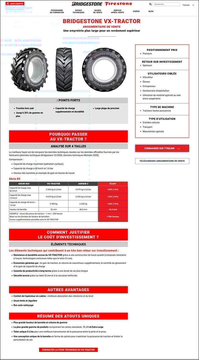 Extranet argumentaire de vente